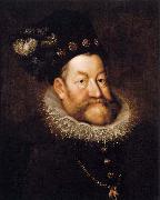 AACHEN, Hans von Portrait of Emperor Rudolf II oil